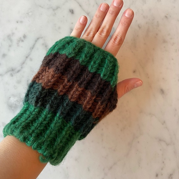 Hand Knitted Hand Warmers - Picture 3 of 3